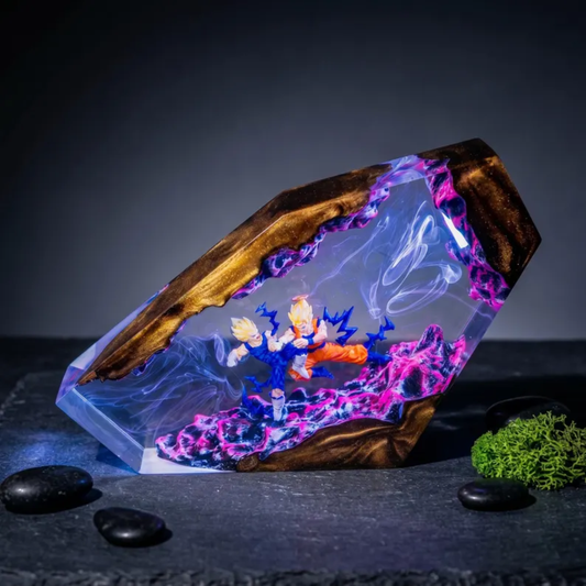 Goku and Vegeta Resin Lamp, Dragon Ball Z Night Light