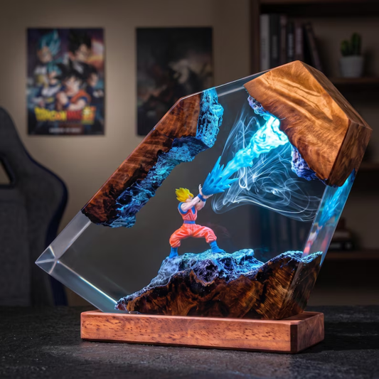 Goku Super Saiyan Kamehameha Custom Night Light