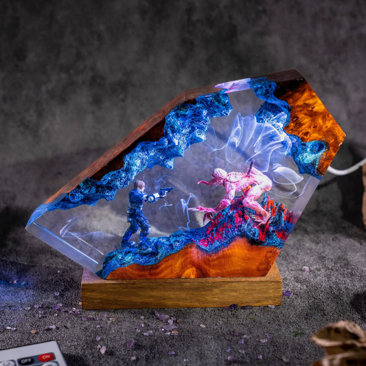 Leon S Kennedy Resin Lamp