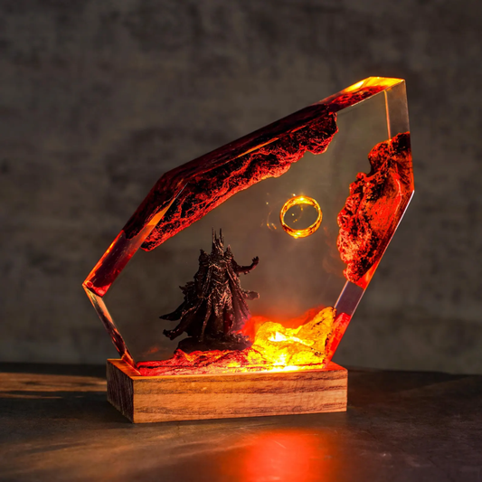 Ring of Flame Resin Night Lamp